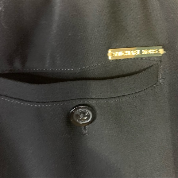 Michael Michael Kors Black Zipper Drawstring Pants Size 00 - Picture 3 of 7